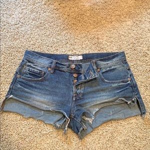 Free people jean shorts